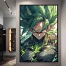 Anime Dragon Ball Decor Painting Son Goku Super Saiyan Warrior Hero Canvas Living Room Gifts