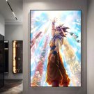 Anime Dragon Ball Decor Painting Son Goku Super Saiyan Warrior Hero Canvas Living Room Gifts