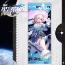 Poster Honkai Star Rail Action Figure March 7th Scroll Canvas Painting Home Decor Size 25x75cm
