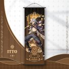 Genshin Impact Arataki Itto Scroll Canvas Painting Anime Poster Home Decor Wall Size 20x75cm
