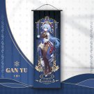Genshin Impact Ganyu Scroll Canvas Painting Anime Poster Home Decor Wall Size 20x75cm