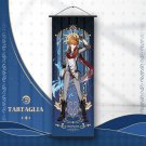 Genshin Impact Tartaglia Scroll Canvas Painting Anime Poster Home Decor Wall Size 20x75cm