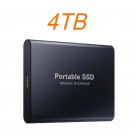 SSD 4TB High Speed External Hard Drive Type-C Interface Drive Mass Storage, Black