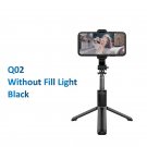 Phone Selfie Stick 1045mm Remote Wireless Bluetooth LED Extended Tripod, Q02 White
