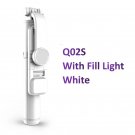 Phone Selfie Stick 1045mm Remote Wireless Bluetooth LED Extended Tripod, Q02s White