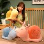 Cartoon Snails Plush Toys Lovely Animal Pillow Stuffed Soft Doll Cute Gift, Pink 20cm