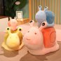 Cartoon Snails Plush Toys Lovely Animal Pillow Stuffed Soft Doll Cute Gift, Yellow 30cm