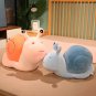 Cartoon Snails Plush Toys Lovely Animal Pillow Stuffed Soft Doll Cute Gift, Yellow 30cm