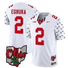 Men Ohio State Buckeyes Emeka Egbuka Jersey #2 Alternate 2023 White Limited