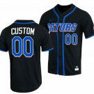 Custom Name Florida Gators Baseball Jersey NCAA College Full Button Black
