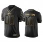 Men's Detroit Lions Custom Jersey Black Golden 2020 Football Stitched