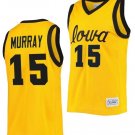 Men's #15 Keegan Murray Jersey Iowa Hawkeyes Basketball College Classic Gold