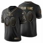 Men's Denver Broncos Custom Black Golden 100th Season Football