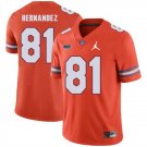 Men's Florida Gators #81 Aaron Hernandez Orange NCAA Football Jersey