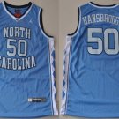 Men's North Carolina #50 Tyler Hansbrough Basketball Jersey Blue