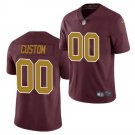 Men's Washington Football Team Custom Jersey Burgundy Color Rush Limited