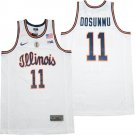 Men's Ayo Dosunmu #11 Jersey Illinois Fighting Illini NCAA Basketball White