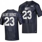Men's Silent Service Football Jersey #23 Midshipmen Replica College Navy