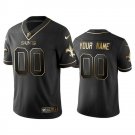 Men's New Orleans Saints Custom Jersey Black Golden 2020 Football Stitched