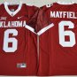 Men's Oklahoma Sooners #6 Baker Mayfield NCAA Jersey Crimson