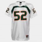 Men's Miami Hurricanes #52 Ray Lewis College Football White Jersey