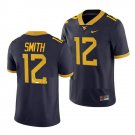 Men's West Virginia Mountaineers Geno Smith Jersey #12 College Navy Game Uniform