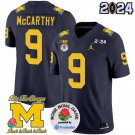 Men's JJ McCarthy Jersey #9 Vapor Limited 2024 College Football Bowl and Rose