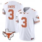 Men's Quinn Ewers Jersey #3 Texas Longhorn Vapor Limited College White