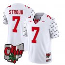 Men's Ohio State Buckeyes CJ Stroud Jersey #7 Alternate 2023 White Limited