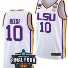 Men's Angel Reese #10 Jersey LSU Tigers Basketball College 2023 NCAA Final Four Gar