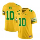 Men's Bo Nix Jersey #10 Oregon Ducks Mighty Oregon 1984 Football Throwback Yellow