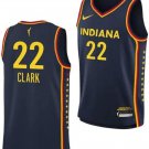 Men's Caitlin Clark Jersey #22 Indiana Fever Basketball 2024 WNBA Draft Navy