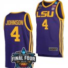 Men's Flaujae Johnson Jersey LSU Tigers Basketball College