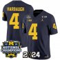 Men's Jim Harbaugh Jersey #4 Michigan Wolverines Vapor Limited Football 2024