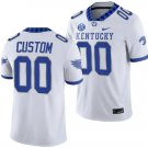Men's Custom Kentucky Wildcats Jersey White College Football