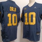 Men's Wolverines #10 Alex Orji Navy Jersey