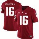 Washington State Cougars #16 Gardner Minshew II Football Jersey Red