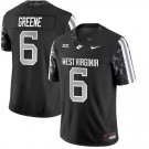 Men's West Virginia Mountaineers #6 Garrett Greene Jerseys Back
