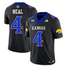 Men's Devin Neal Jersey #4 Kansas Jayhawks Blackhawk Black