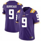 LSU Tigers #9 Joe Burreaux Purple Limited Stitched College Football