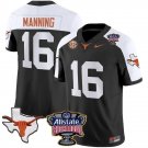 Men's Arch Manning Jersey #16 Texas Longhorns Football Black