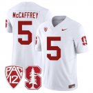 Men's Christian McCaffrey Jersey #5 Standford Cardinal College White