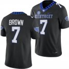 Men's Kentucky Wildcats Barion Brown Jersey #7 Alternate Football Game Black