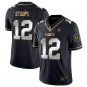 Men's Drake Stoops Jersey #12 Oklahoma Sooners Black Gold