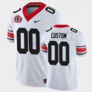 Men's Custom Georgia Bulldogs Jersey White 40th Anniversary Alternate