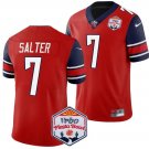 Men's Kaidon Salter Jersey #7 Liberty Flames Fiesta Bowl Patch 2024 Football Red