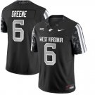 Men's West Virginia Mountaineers #6 Garrett Greene Jerseys Back