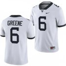 Men's West Virginia Mountaineers #6 Garrett Greene Jerseys White