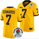 Men's Donovan Edwards Jersey #7 Michigan Wolverines Rose Bowl Game