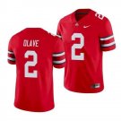 Men's Ohio State Buckeyes #2 Chris Olave Jersey Jersey College Red Stitched